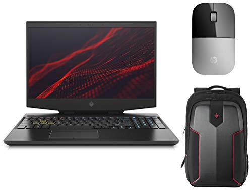 Image of HP Omen 15-dh0137TX Gaming Laptop (9th Gen i7-9750H /16GB /1TB HDD + 512GB SSD /Win 10 /6GB NVIDIA RTX 2060 Graphics) & Z3700 Wireless Mouse & Omen Gaming Backpack