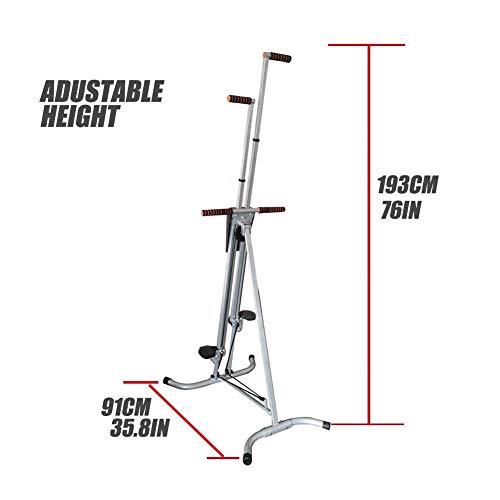 Image of Vertical Climber Stepper Machine,Folding Exercise Bike,5 Gears Adjustable＆LCD Display,Full Body Workout for Home Gym bel
