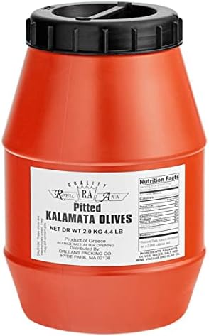Whole Kalamata Olives Plastic Keg 2 kg nt wt ea (1 Pack)