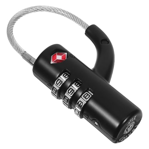 AKOOSY Candado de Combinación Tsa con Cable Reseteable Cuerpo de Aleación de Zinc para Equipaje Mochila Casillero Escolar y Archivador