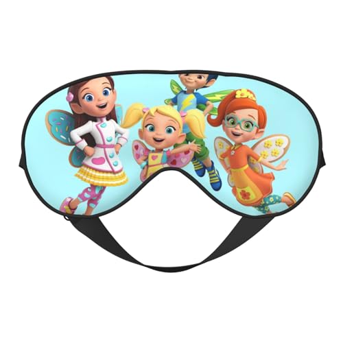 Antifaz para dormir con dibujos animados de Butter-Bean's Cartoon Cafe, antifaz para dormir con dibujos animados para mujeres y hombres, cómodo antifaz con correa de elastina, antifaz suave para viaje