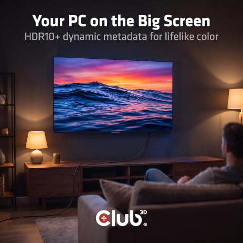 Image of Club 3D DisplayPort 1.4 to HDMI Active Adapter 8K 60Hz 4K 120Hz CAC-1088