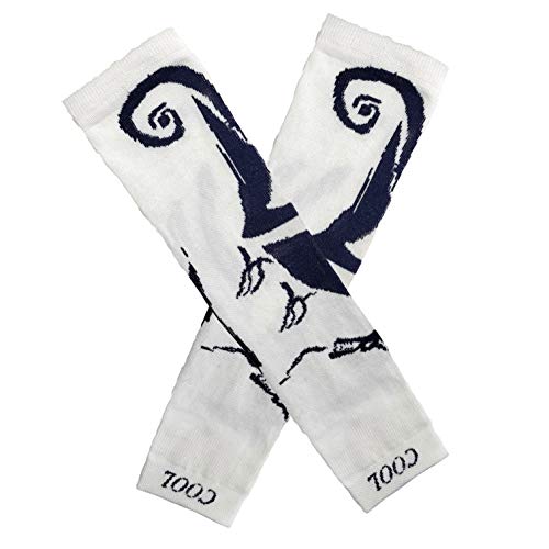 Image of Cotson White Tattoo Cotton Arm Sleeves for Men Women Sun Protection (Pack of 1 Pair)