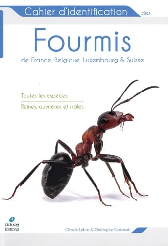 Cahier d'identification des fourmis de France, Belgique, Luxembourg et Suisse: Toutes les espèces - Reines, ouvrières & mâles