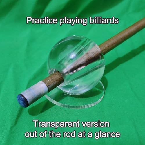 Queue de billard portable légère transparente pour exercices de billard