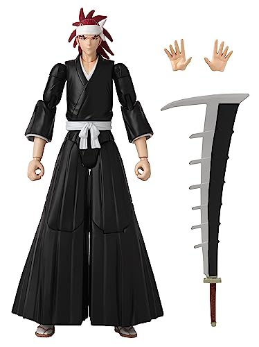 BANDAI - Anime Heroes - Bleach - Figurine Anime Heroes 17 cm - Abarai Renji - Licence Officielle Bleach - Figurine d'action articulée Renji - 36972