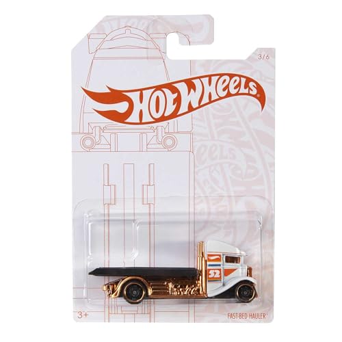 Hot Wheels 2020 Pearl and Chrome Fast Bed Hauler White miniatura 1