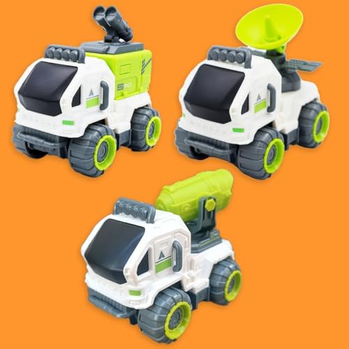 Image of ToyBharatpace Space Set Friction Powered Pretend Play Truck Toy for Kids Boys Space Project Satalite Vehicles Toddler Mini Chandrayan Vehicle Toy Set (A-(Pack of 1))