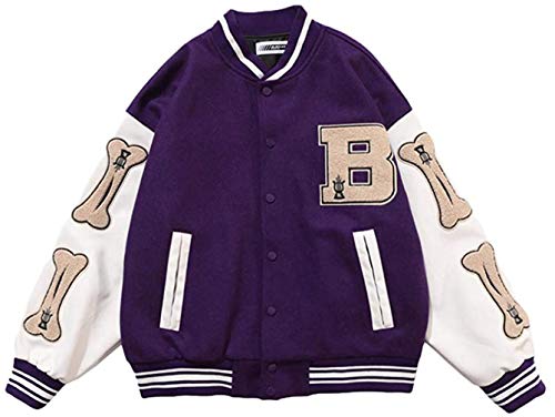 LucaSng Giacca Baseball Uomo Giacca Varsity