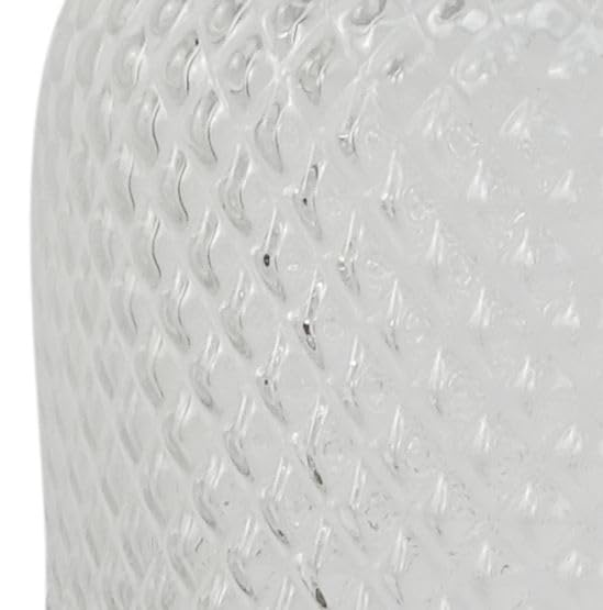 Designer Glass Vases, 29cm Clear Diamond - Image 4