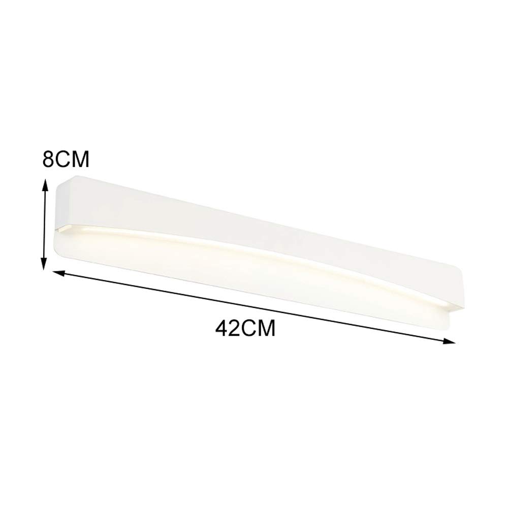 Lampade da parete a parete frontale a specchio moderno a LED, luci per make-up a risparmio energetico, interni impermeabili anti-fog del bagno a specchio lampada lampada lampada [classe energetica A +
