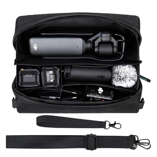 Lacdo DJI Osmo Pocket 3 �p�L�������O�P�[�X�ADJI Osmo Pocket 3 Creator Combo �A�N�Z�T���[���[�o�b�O�A�|�[�^�u�����s�p���[�P�[�X Osmo Pocket 3 �P�[�X�A�V�����_�[�X�g���b�v�t���I�[���C����