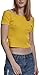 Produktbild Urban Classics Damen Ladies Off Shoulder Rib Tee T-Shirt, Gelb (Chrome Yellow 01148), X-Large (Herstellergröße: XL)