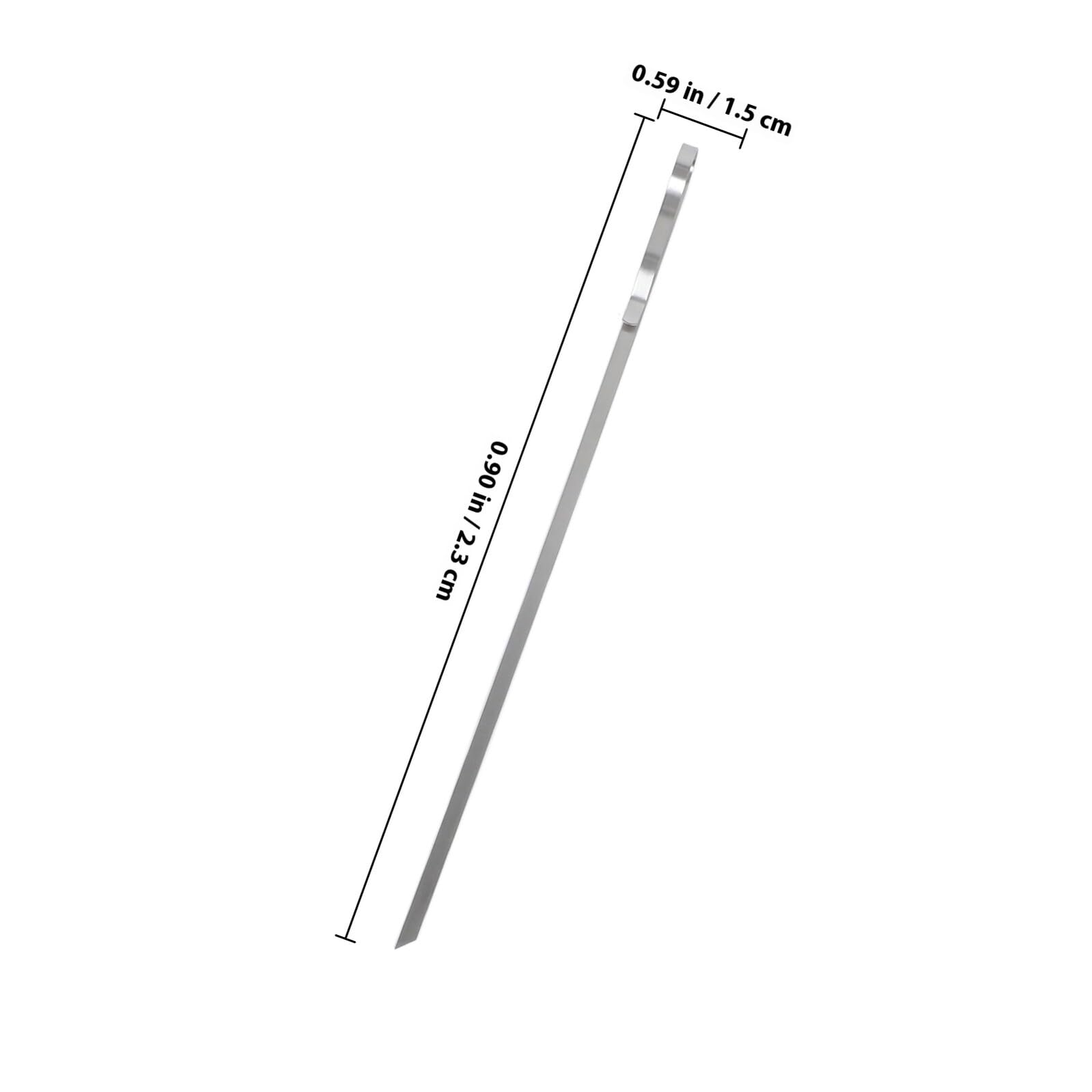 Spiedini per Barbecue in Acciaio Inox Ondulati, Argento | Base e Borsa Incluse, per Party All’aperto e Picnic, Impugnatura Antiscivolo e Trasporto Facile
