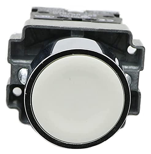Interrupteur bouton-poussoir 22 mm XB2-BA21 blanc mécanique circulaire