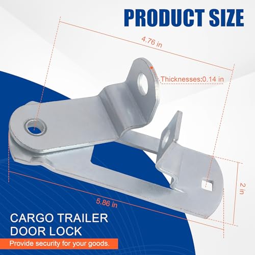 Image of Fuoequl Trailer Hasp Bolt Kit for Trailer Cam Action Hasp | (Cargo Trailer Door hasp)