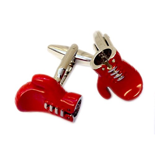 Mancuernillas RGT Guantes de Boxeo Rojo Detalladas miniatura 1