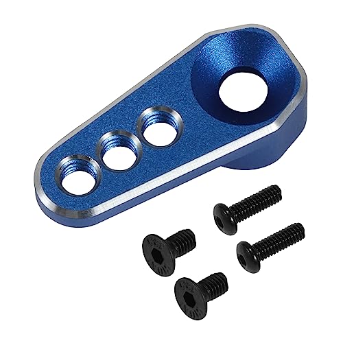 TRX4M Upgrades Aluminum CNC 25T Servo Horns Steering Arm for 1/18 RC Crawler 97054-1 97074-1 Accessories (Blue)