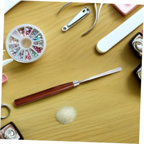 Set de 3 espátulas para nail art y mezcla de acrílicos miniatura 4