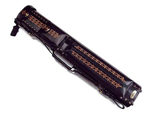 Win Genuine Tooled Leather in Black 3 Butt 5 Shaft 3X5