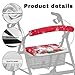 Uorisanigo Seat Cover for Rollator Walkers Cute Snowmen Christmas Decorations Rollator Walker Seat and Backrest Covers Washable Protection Decor Cover Rollator Accessories for Seniors