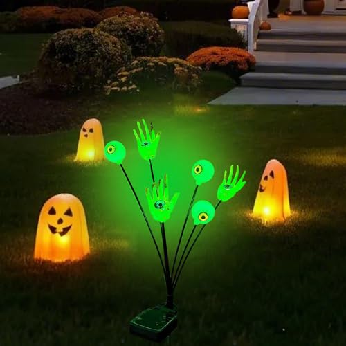Lumières de tige avec mains squelettiques et yeux étanches Halloween - 8