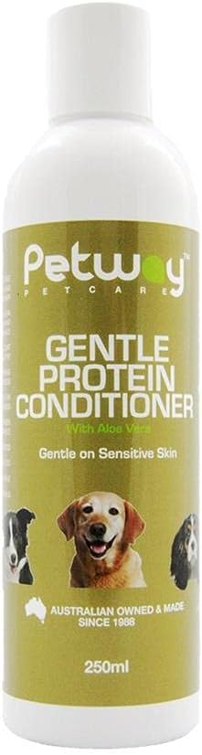 Petway Petcare Gentle Protein Conditioner with Aloe Vera, Dog Conditioner for Healthy Shiny Coat, Dog Hair Detangling Conditioner, Natural Moisturizing Leave in Conditioner for Dogs, 250ml