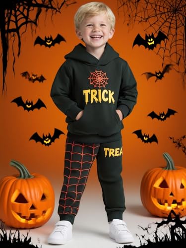 Image of 2-6T Toddler Baby Boy Clothes Color Blocking Hoodies + Pants Fall Winter Outfits