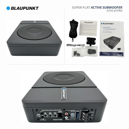 BLAUPUNKT GTHS81PRO 8\" Amplified Subwoofer 320-Watts Active Flat Compact Design - Thumbnail 5