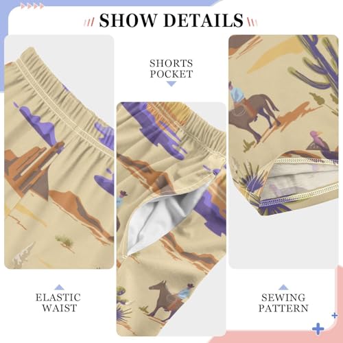 visesunny Boy's Pants Loose Lounge Jogger Pants Elastic Waist Funny Pattern Lounge Long Bottoms Trousers with Pockets S-XL 6