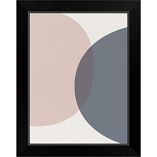 CANVAS ON DEMAND Mid Century Soft Luxe 3 Black Framed