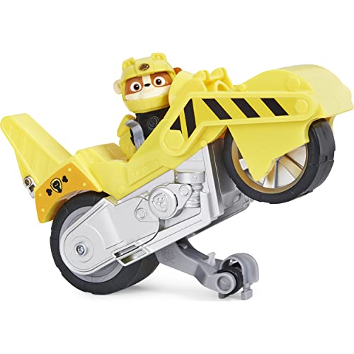 LA PAT' PATROUILLE - VEHICULE + FIGURINE RUBEN MOTO PUPS - Moto Avec Rétrofriction Et Figurine Amovible De Ruben - Paw Patrol - 6060543 - Jouet Enfant 3 Ans et +