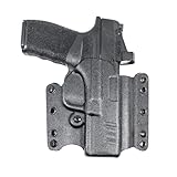 DeSantis Raptor 2.0 OWB Holster - Lightweight Compact Holster OWB, Ergonomic Fit, Compatible with The Springfield Armory SA Hellcat Pro with or Without Red Dot Sight - Right Hand Draw, Black