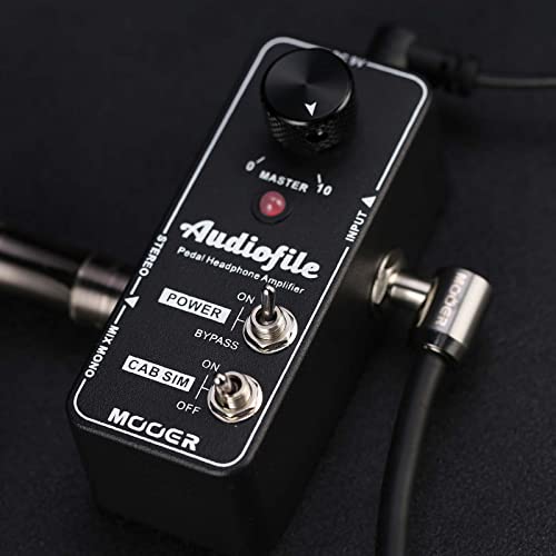 Image of MOOER Micro Guitar Pedal Audiofile Headphone Amp Analog, Access to Effects Circuits, Buffer /Clean Boost for Electric Guitar /Bass