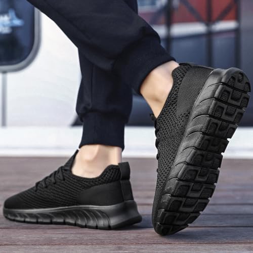 Image of Mens Running Shoes Walking Tennis Sneakers Slip on Gym Workout Athletic Lightweight Casual Sport Shoes