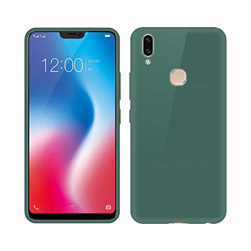 Image of Case Creation Luxurious OG Series for Vivo V9 Pro Case Cover,Anti-Dirty Slim Case Frosted Matte Cute Candy TPU Raised Bezel (Splash of Color) Back Cover for Vivo V9 Pro -Lake Green
