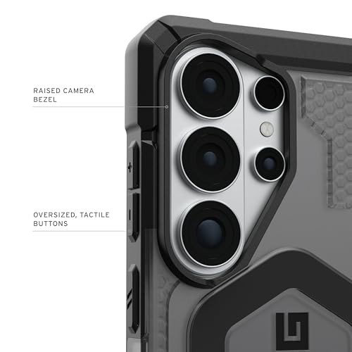 Image of Urban Armor Gear UAG Designed for Galaxy S26 Ultra 5G Case, Pathfinder Clear - Compatible with Magnetic Charging Transparent Rugged Military Drop Tested Protective Cover - Ash /Black