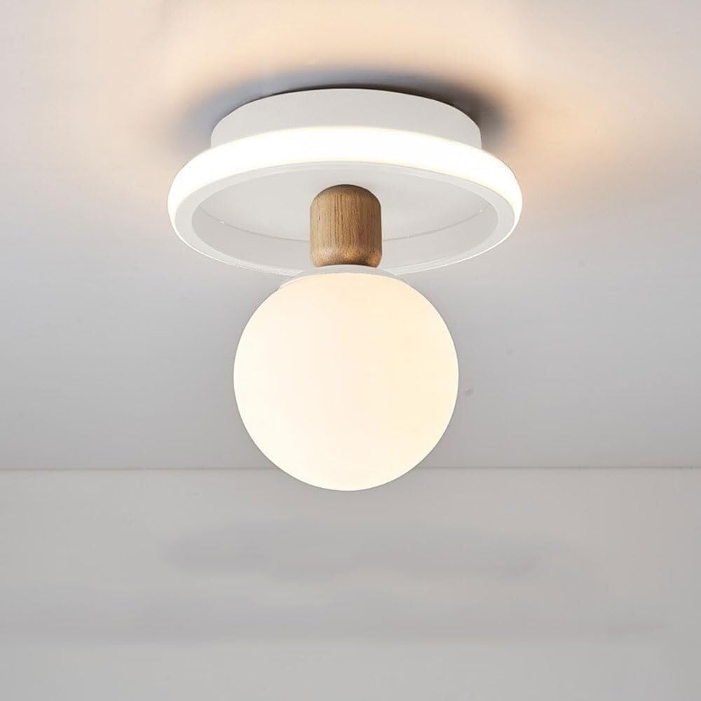 Accesorio de iluminación de techo con bola de acrílico de alta pureza para salones señoriales de villas