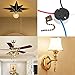 Ceiling Fan Switch Zing Ear ZE-208s E89885 3 Speed 4 Wire Pull Chain Switch Fan Light Switch Replacement Part with 4 Pre-Installed Wires(Bronze Chain)