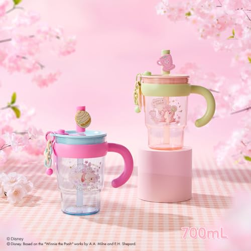 Image of MINISO Disney Winnie The Pooh Water Bottle, 24oz Leakproof Cup with Handle