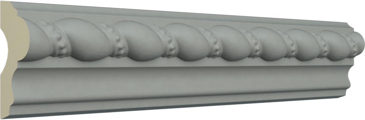 Ekena Millwork Devon Rope Panel Moulding, angled view