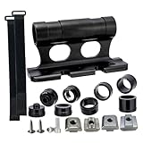 FytStycale Bike Fork Lock Mount Block for Bicycle Carrier with Fixed Straps, Black