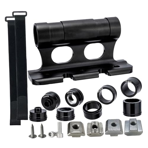FytStycale Bike Fork Lock Mount Block for Bicycle Carrier with Fixed Straps, Black