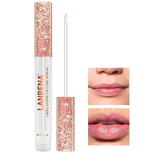 LANBENA Lips Care Serum Lips Moisturizing Plumping Cream Making Sexy Doodle Lips, Reduce Fine Lines,Repair Necrotic Skin (Transparent)