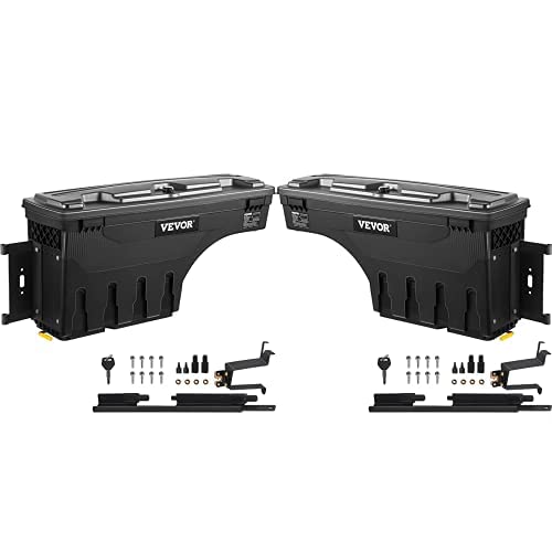Vevor Truck Bed Storage Box Fits Chevrolet Silverado 1500 Gmc Sierra 1500 2019-2023, Driver Side+Passenger Side #TOP6
