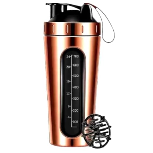MYBURRGH Steel Shaker Bottles For Protein Shake, Gym Bottles For Men Protein Shaker Bottle For Gym Shaker Bottles For Leakproof Bottle - Rose Gold, 850 ML