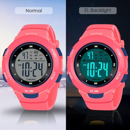 Image of ON TIME OCTUS Digital Watch for Kids Unisex Multi-Functional Waterproof Sports Watch for Boys and Girls Between 4 to 13 Years of Age