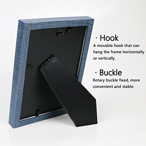 Shampsen Picture Frames 5X7 Navy Blue Picture Frames Set Of 2 For Wall And Tabletop Home Decor Gift For Birthday, Anniversary, Mother's Day #TOP5