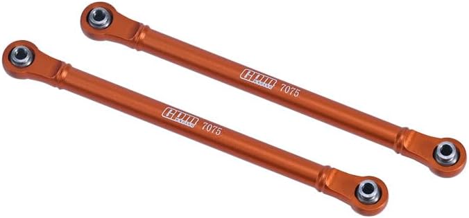 Aluminum 7075 Front Steering Link Rod for Traxxas 1:7 Unlimited Desert Racer UDR Pro-Scale 4X4 85086-4 85076-4 Upgrade Parts - Orange