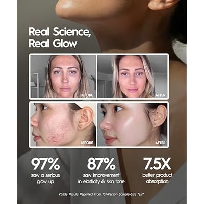 REVO Genie Facial Massager for Face and Neck, LED Beauty Device with Heat and Vibration, Depuffing Sculpting Tool with Red Blue Green Light Modes for Skincare Routine